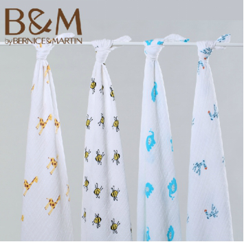 伯斯马丁Muslin纱布毯 育婴必备的带娃“神器”